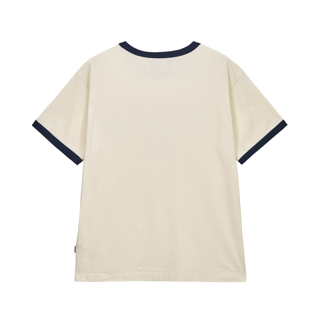 세터 아치 로고 링거 반팔 티셔츠 크림(SATUR Arch Logo Ringer T-Shirt Cream) - 2
