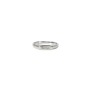 SATUR Logo Oval Face Ring Silver