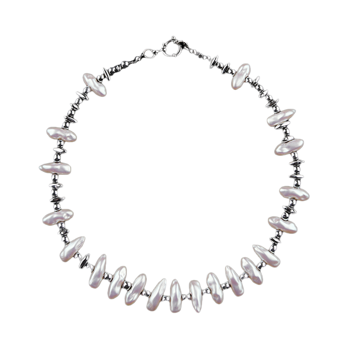 루바티 칼립소 진주 헤머타이트 초커 네크리스(Rubati Calypso Pearl Hematite Choker Necklace)