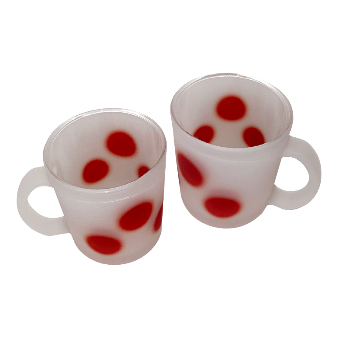 ylwmug288282 you like what Big blur dot glass mug (red/matte)