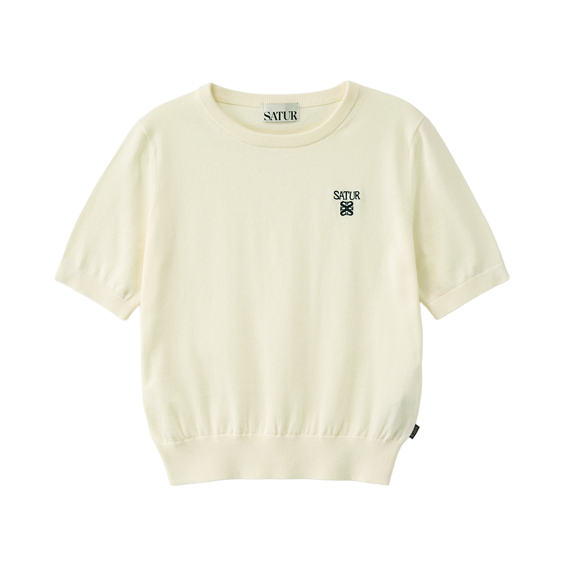 세터 우먼 로렌 파인 하프 니트 크림