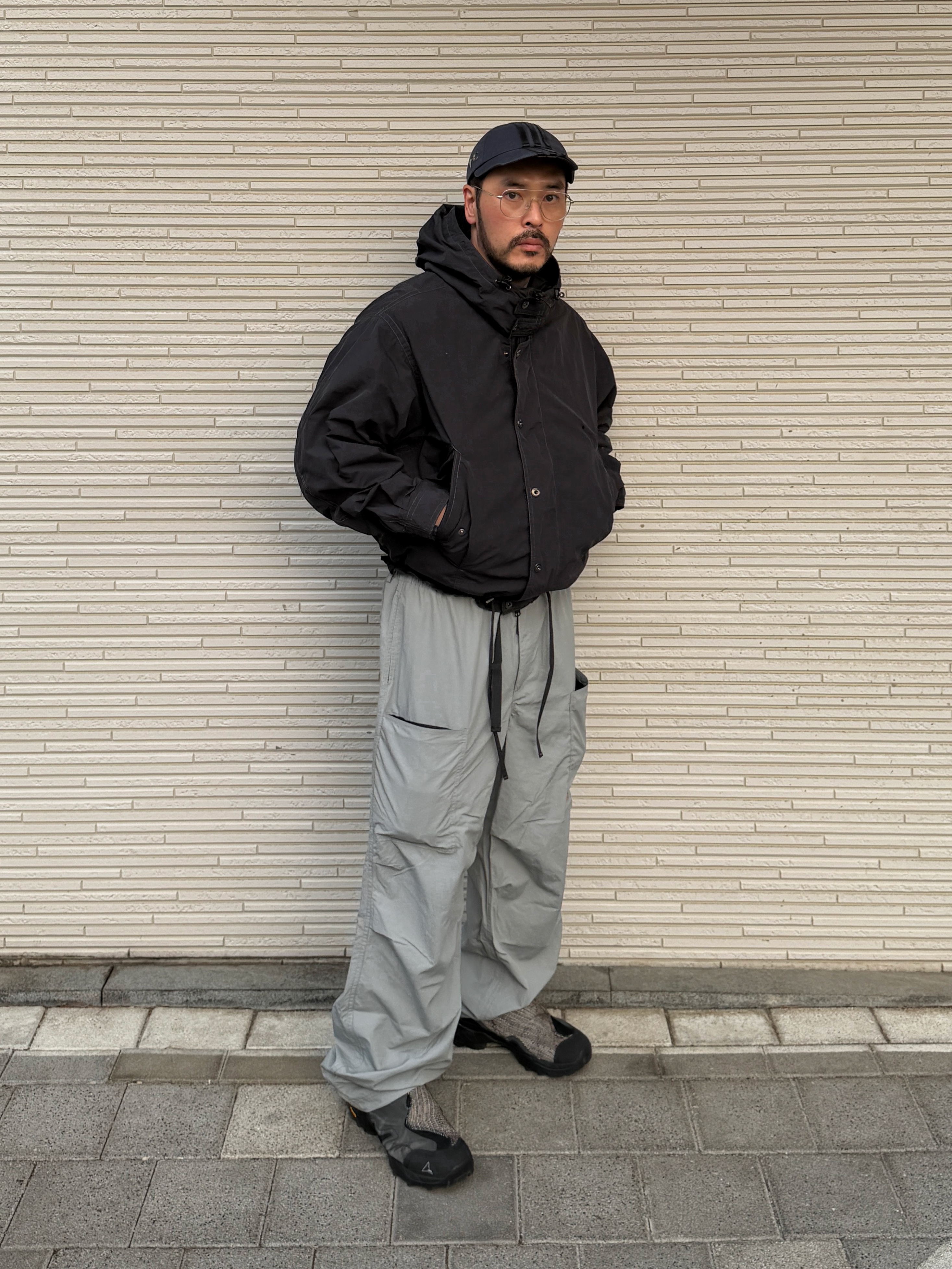 Adidas x Thug Club Sword Cap Night Indigo, Undermycar x Umbro Messenger Bag Black 착용 스타일 - 4