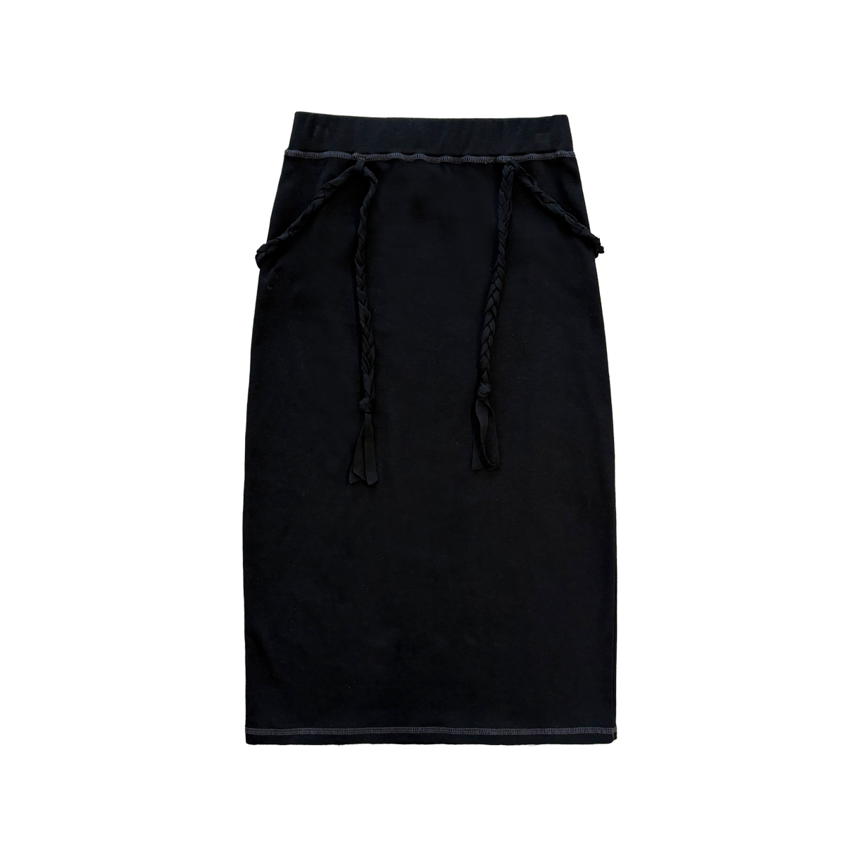 오드미 슬림 롱 스커트 - 블랙(ODDME Slim Long Skirt - Black)
