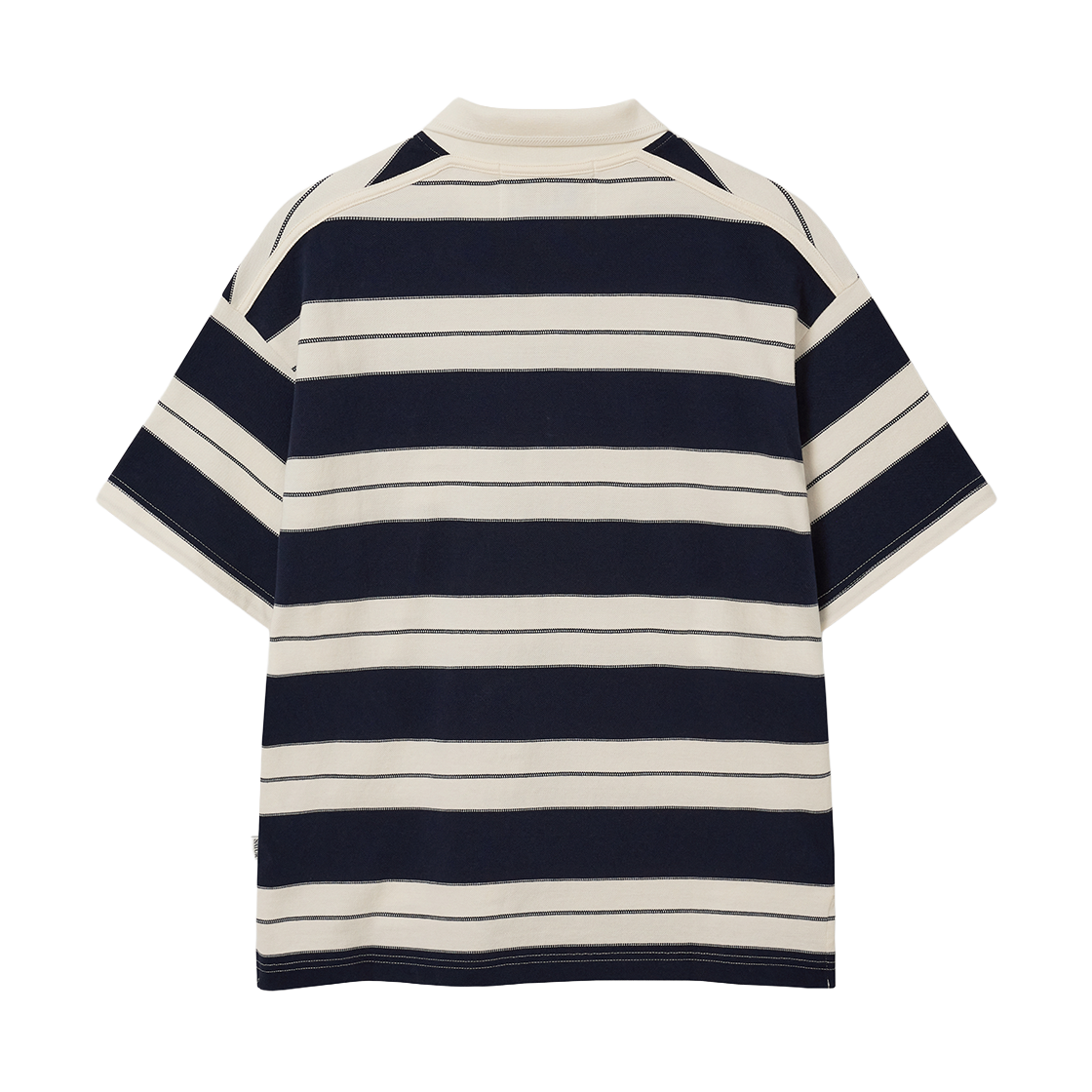 세터 아페로 스트라이프 피케 반팔 티셔츠 네이비(SATUR Apero Stripe Pique T-Shirt Navy) - 2