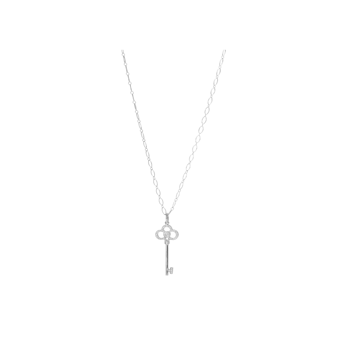 티파니 키 네크리스 18K 화이트 골드(Tiffany Key Necklace in 18K White Gold) - 1