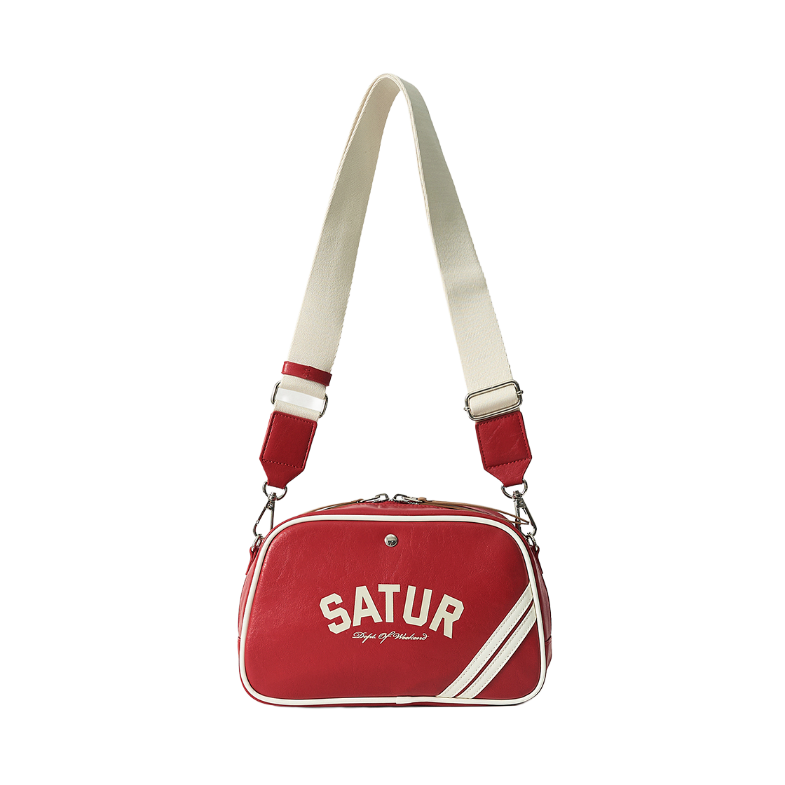 세터 로턴 콘트라스트 미니 크로스 백 레드(SATUR Lawton Contrast Mini Cross Bag Red)