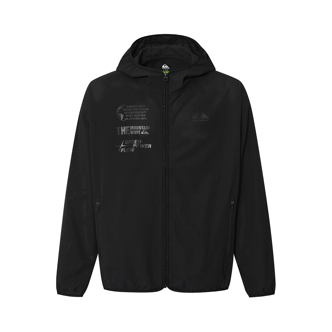 퀵실버 서프 에어도트 후드집업 윈드브레이커 (QG11JK500KVJ)(QUIKSILVER Surf Air Dot Hooded Zip-Up Windbreaker (QG11JK500KVJ))