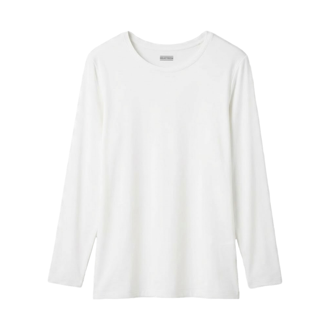 (W) 유니클로 히트텍 크루넥 롱슬리브 티셔츠 화이트 - JP((W) Uniqlo Heattech Crewneck Long Sleeeve T-Shirt White - JP) - 1