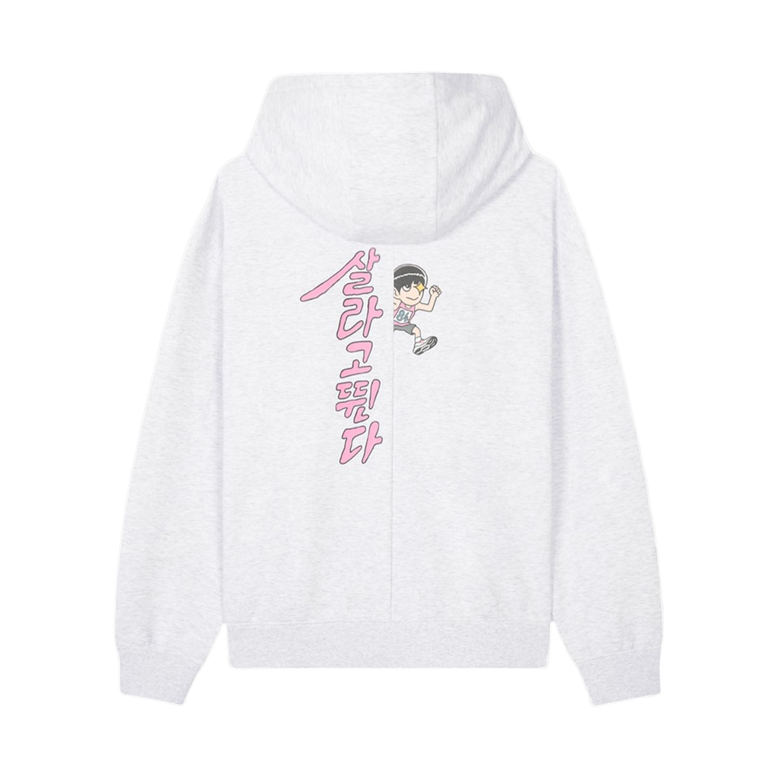 NBN0G21403-16 New Balance x Kian84 UNI Run To Live Pictogram Hoodie Light Gray