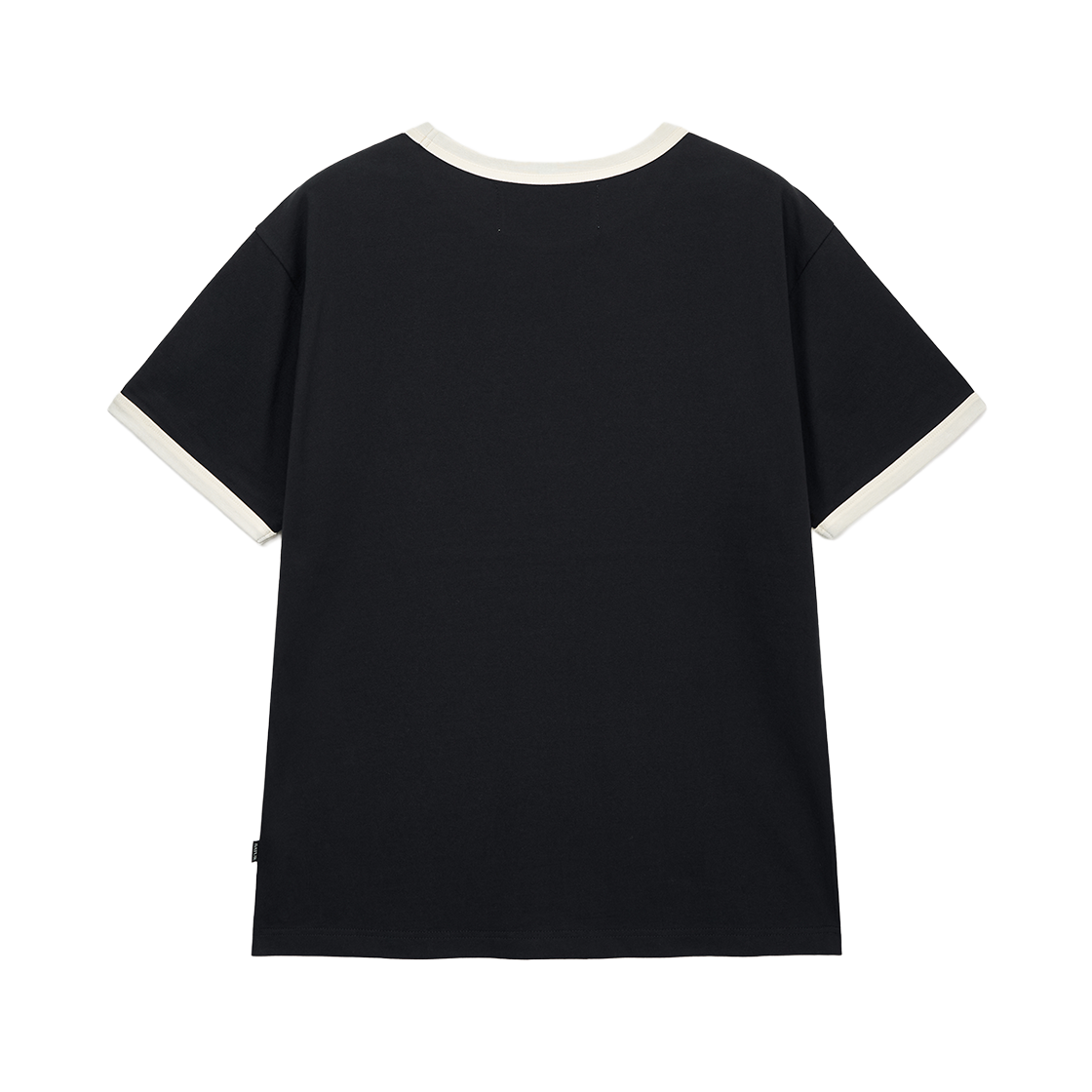 세터 아치 로고 링거 반팔 티셔츠 블랙(SATUR Arch Logo Ringer T-Shirt Black) - 2