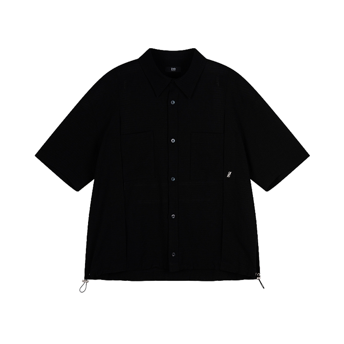 지오송지오 컬렉션 멀티 포켓 하프 셔츠 블랙 BI3SH306BK(ZIOSONGZIO COLLECTION Multi Pocket Half Shirt Black) - 1