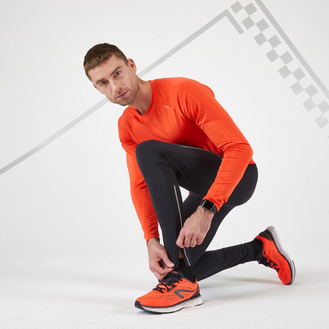 데카트론 남성 러닝 바지 슬림핏 런 드라이 500 스모크 블랙(DECATHLON Men's Running Trousers Slim Fit Run Dry 500 Smoke Black) - 8