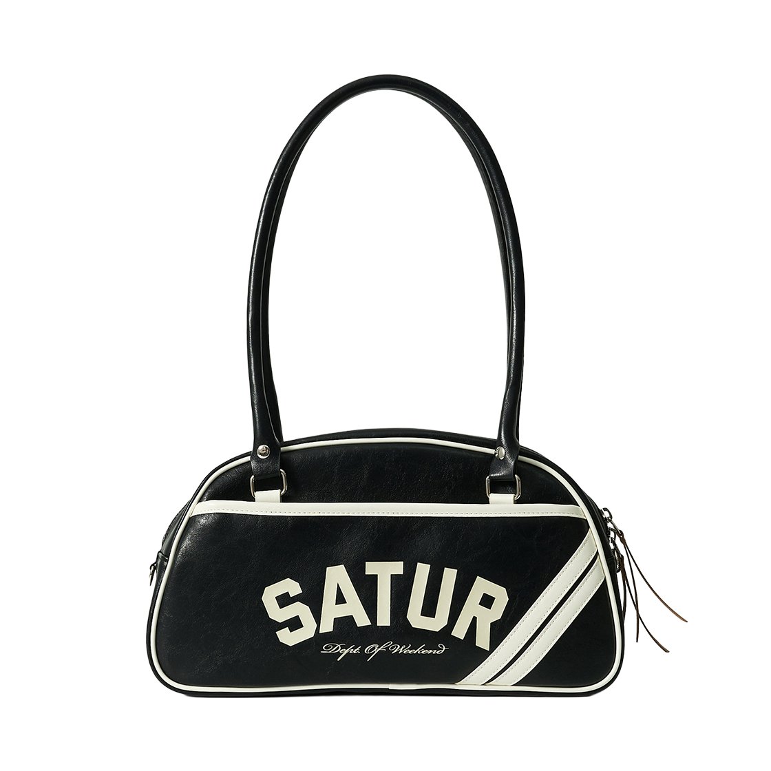 세터 로턴 콘트라스트 볼링 백 블랙(SATUR Lawton Contrast Bowling Bag Black)