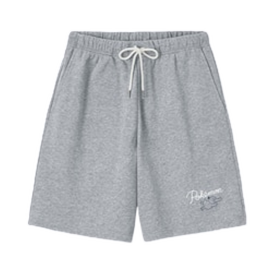 GU x 포켓몬 스웨트 이지 하프 팬츠 그레이(GU x Pokemon Sweat Easy Half Pants Gray)