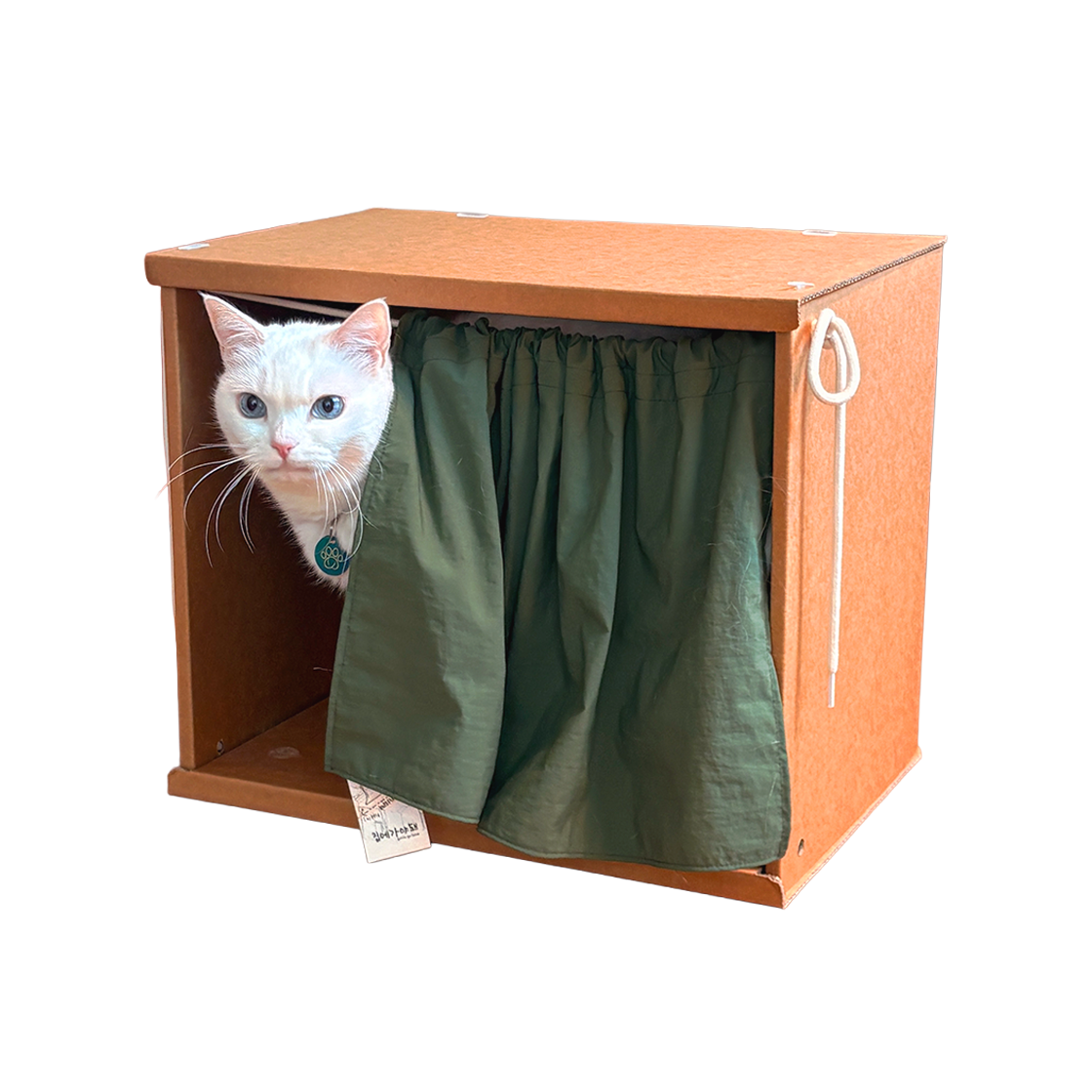 [KREAM 단독] 집에가야돼 커튼상자 숨숨집 딥그린