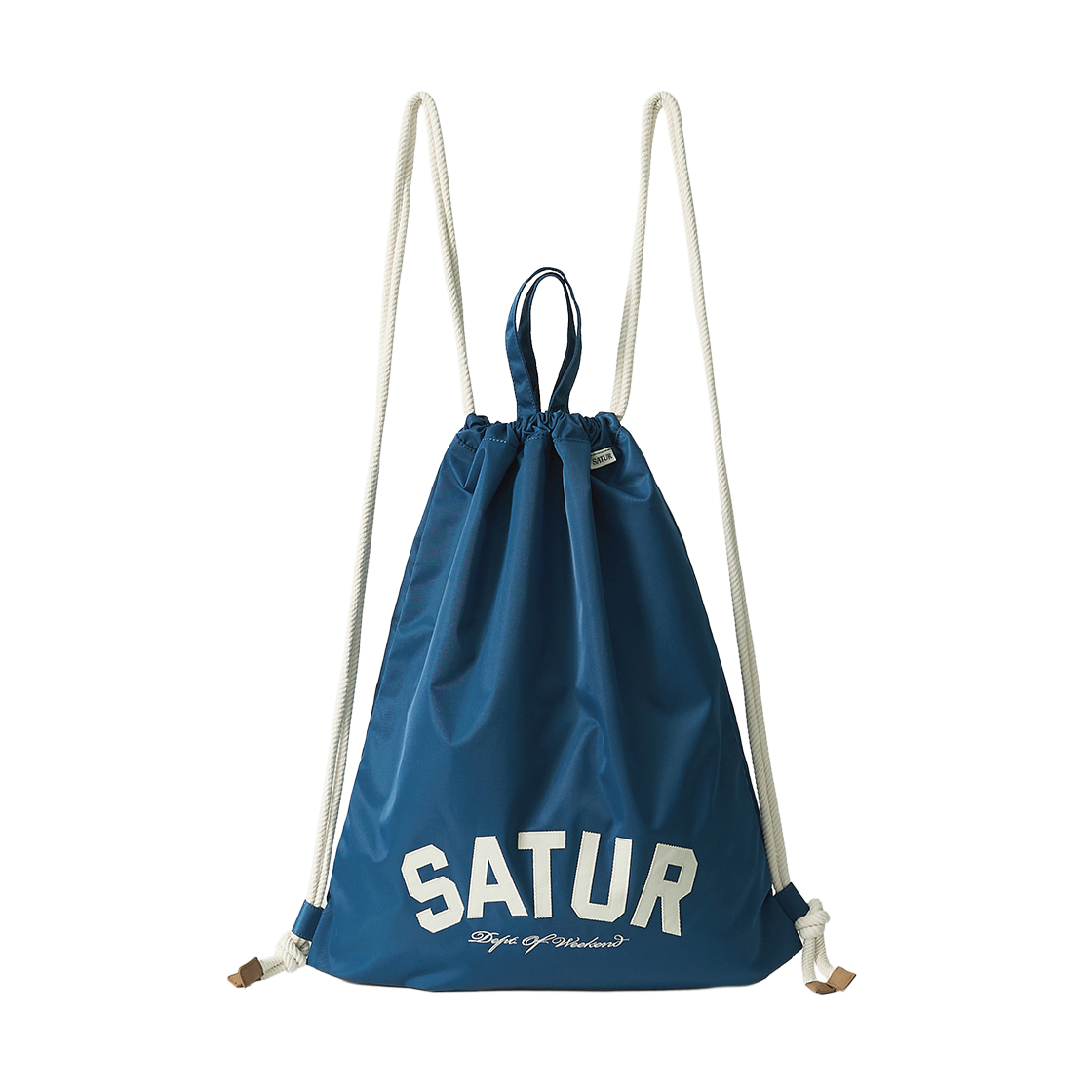 세터 나일론 드로우 스트링 백 블루(SATUR Nylon Draw String Bag Blue)