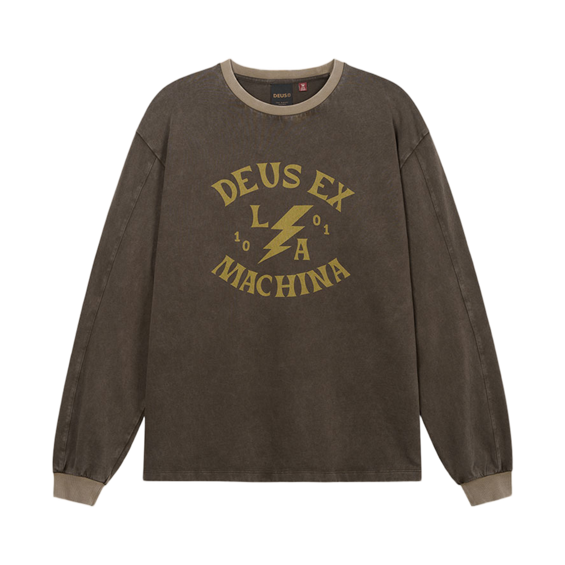 D261ULT250-080 Deus Ex Machina Chinook L/S T-Shirt Brown