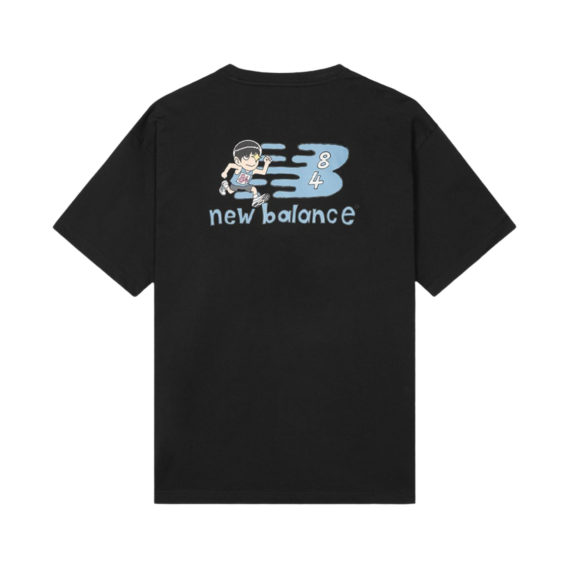 뉴발란스 x 기안84 유니 살라고뛴다 그래픽 반팔 티셔츠 블랙(New Balance x Kian84 UNI Run To Live Graphic S/S T-Shirt Black)