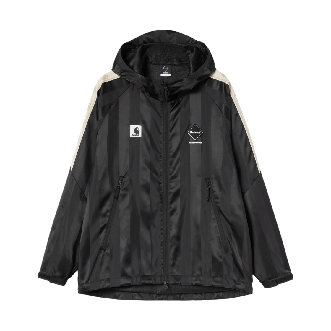 A261046-89-XX Carhartt WIP x FC Real Bristol Warm Up Jacket Black