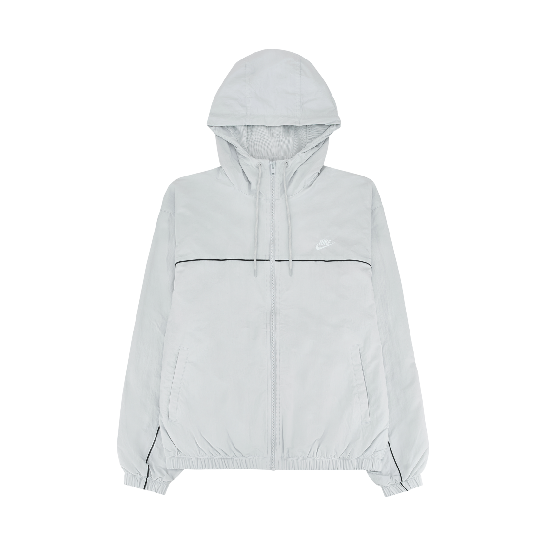 나이키 클럽 후드 자켓 포톤 더스트 화이트 - 아시아(Nike Club Hooded Jacket Photon Dust White - Asia)