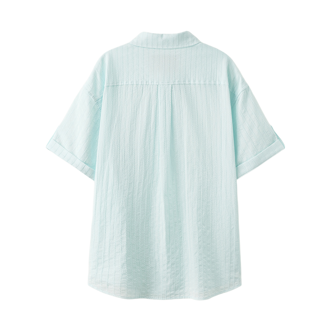 세터 롤업 하프 셔츠 스카이 블루(SATUR Roll Up Half Shirt Sky Blue) - 2