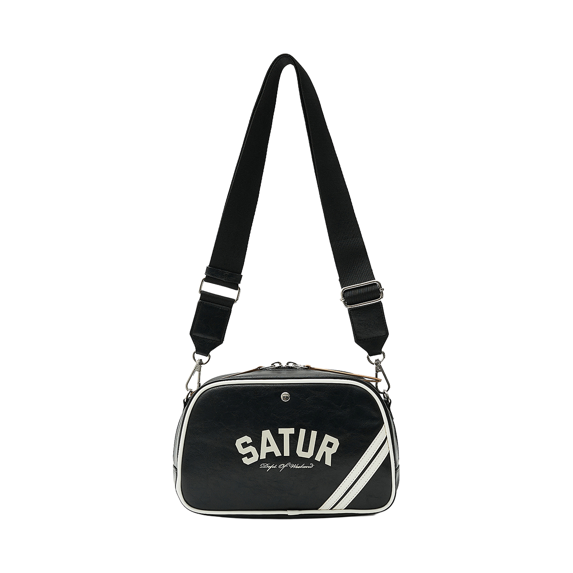 세터 로턴 콘트라스트 미니 크로스 백 블랙(SATUR Lawton Contrast Mini Cross Bag Black)