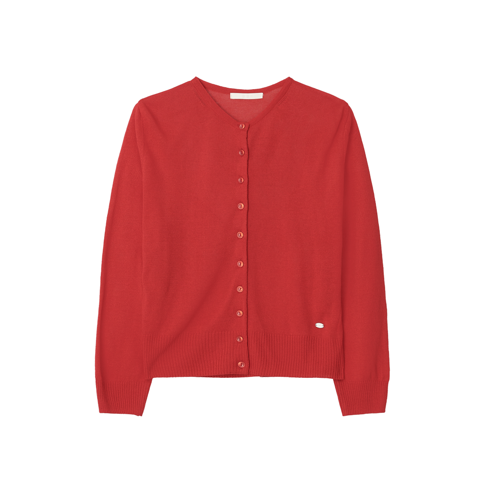 APB3CD080RDFF GBH APPAREL Sheer Cardigan / Red