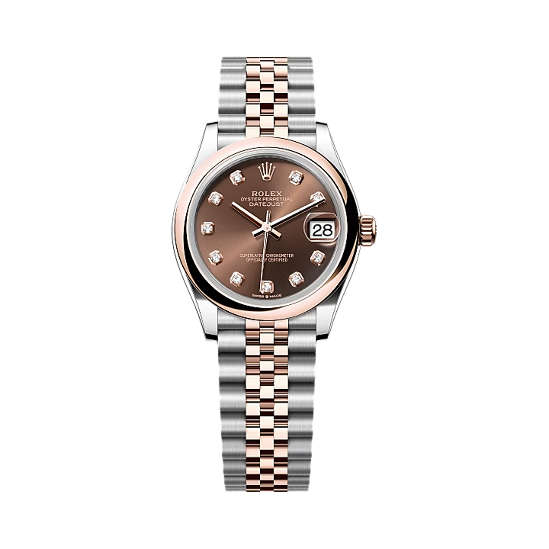 278241 Rolex Datejust 31mm Chocolate Everose Jubilee