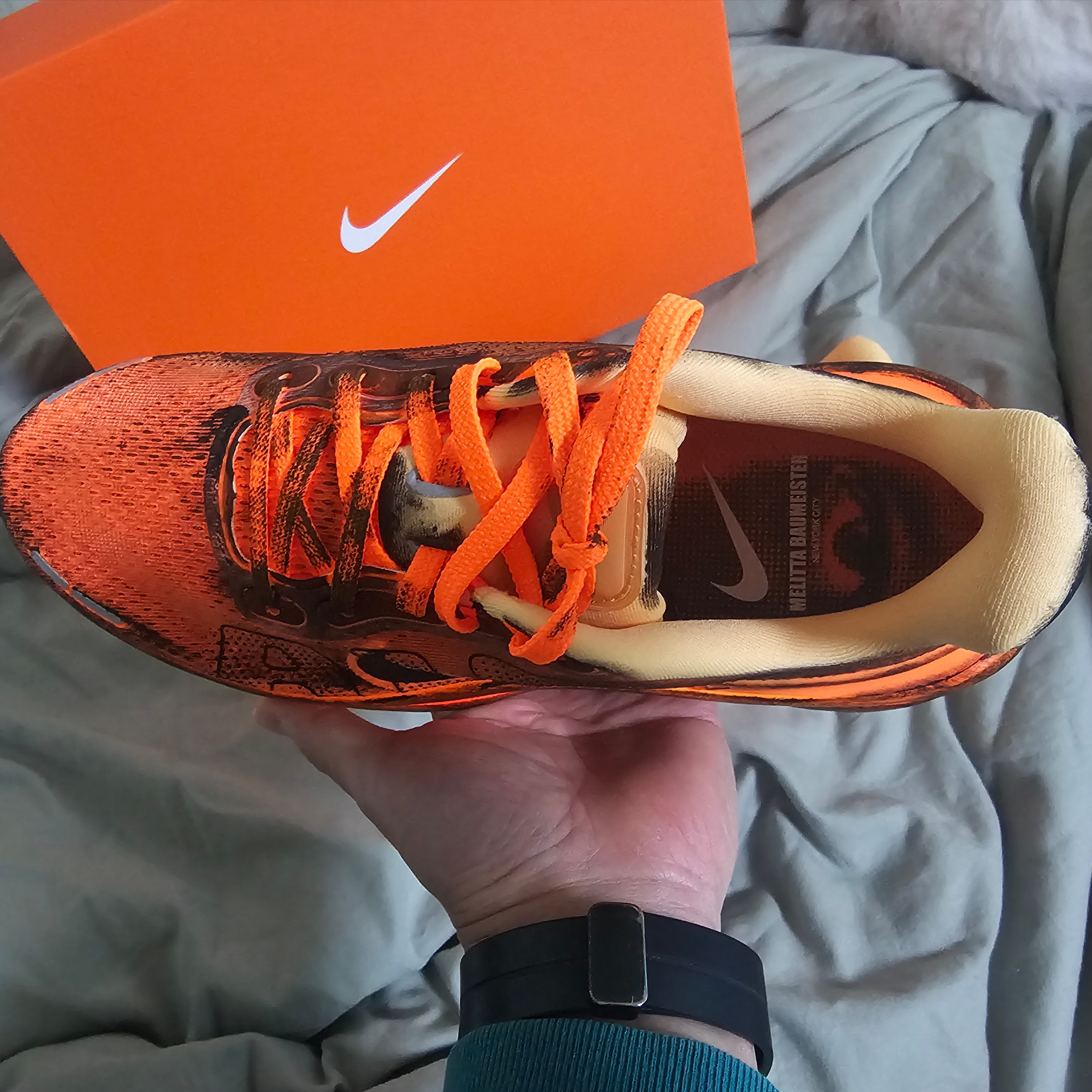 (W) Nike x Melitta Baumeister Vomero Premium Total Orange and Orange Chalk 착용 스타일 - 8