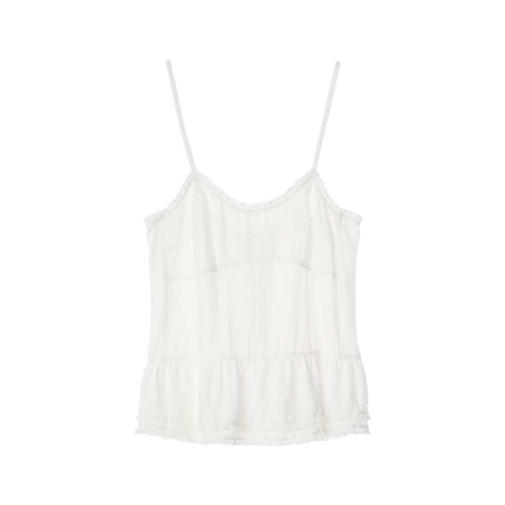 APC1SL030WHFF GBH APPAREL Frill Lace Sleeveless / White