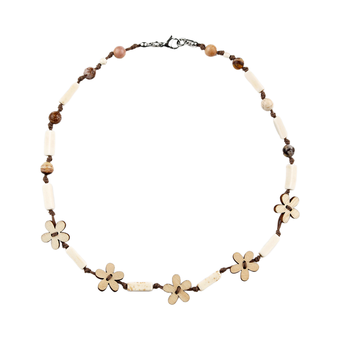 루바티 다프네 우든 플라워 네크리스(Rubati Daphne Wooden Flower Necklace)