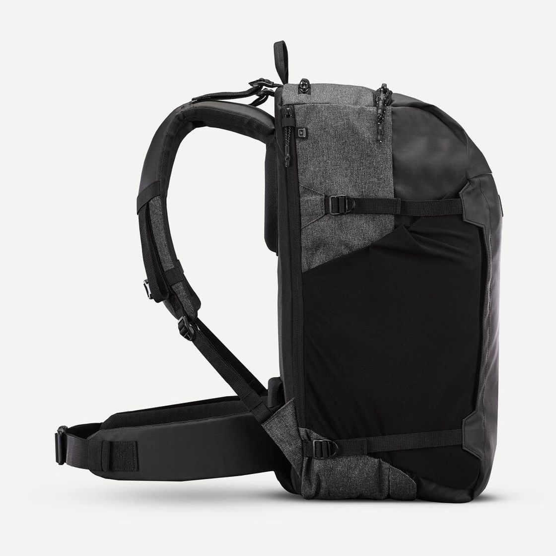 데카트론 백패킹 오거나이저 백팩 40L 트래블 500 스모크 블랙(DECATHLON Backpacking Organizer Backpack 40L Travel 500 Smoked Black) - 3