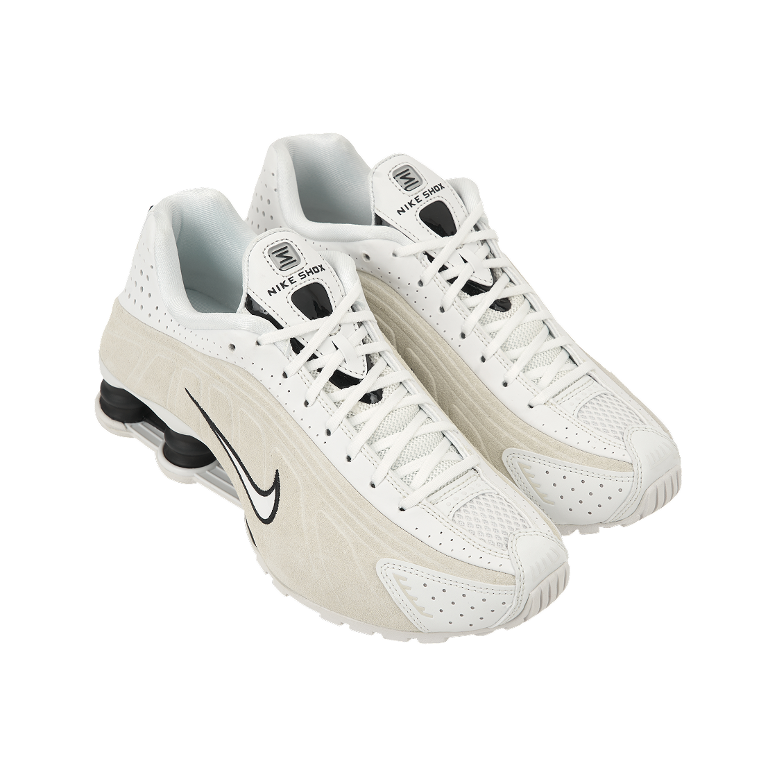 (W) 나이키 샥스 R4 서밋 화이트 라이트 오어우드 브라운((W) Nike Shox R4 Summit White Light Orewood Brown) - 4