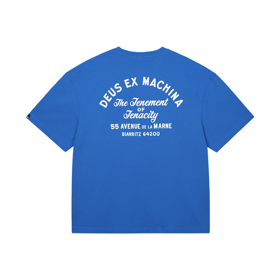 D262UTS154-060 Deus Ex Machina Biarritz Sign T-Shirt Blue