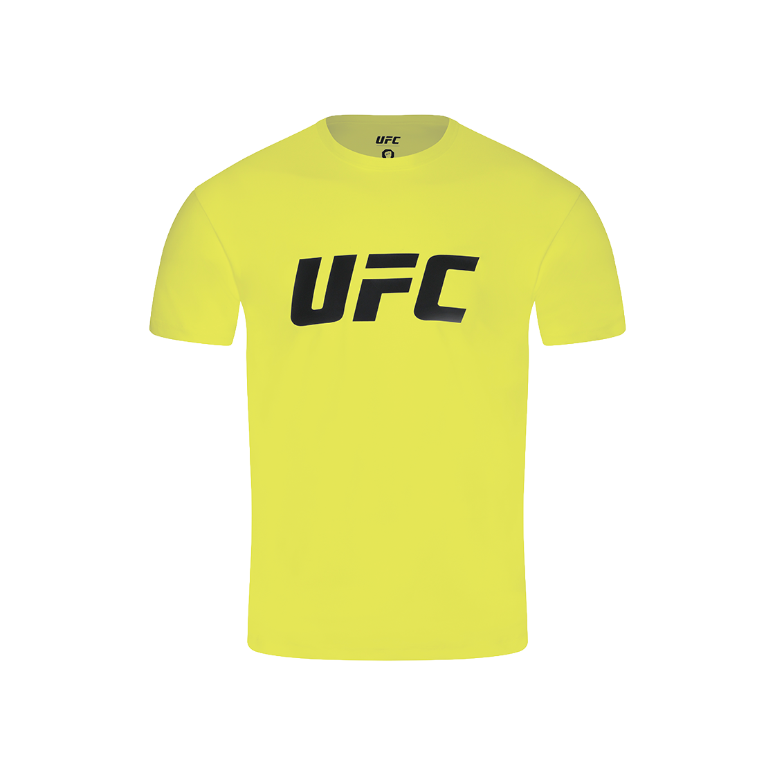 U4SSU2322NY UFC SPORT Tension Big Logo Muscle Fit Short Sleeve Neon Yellow