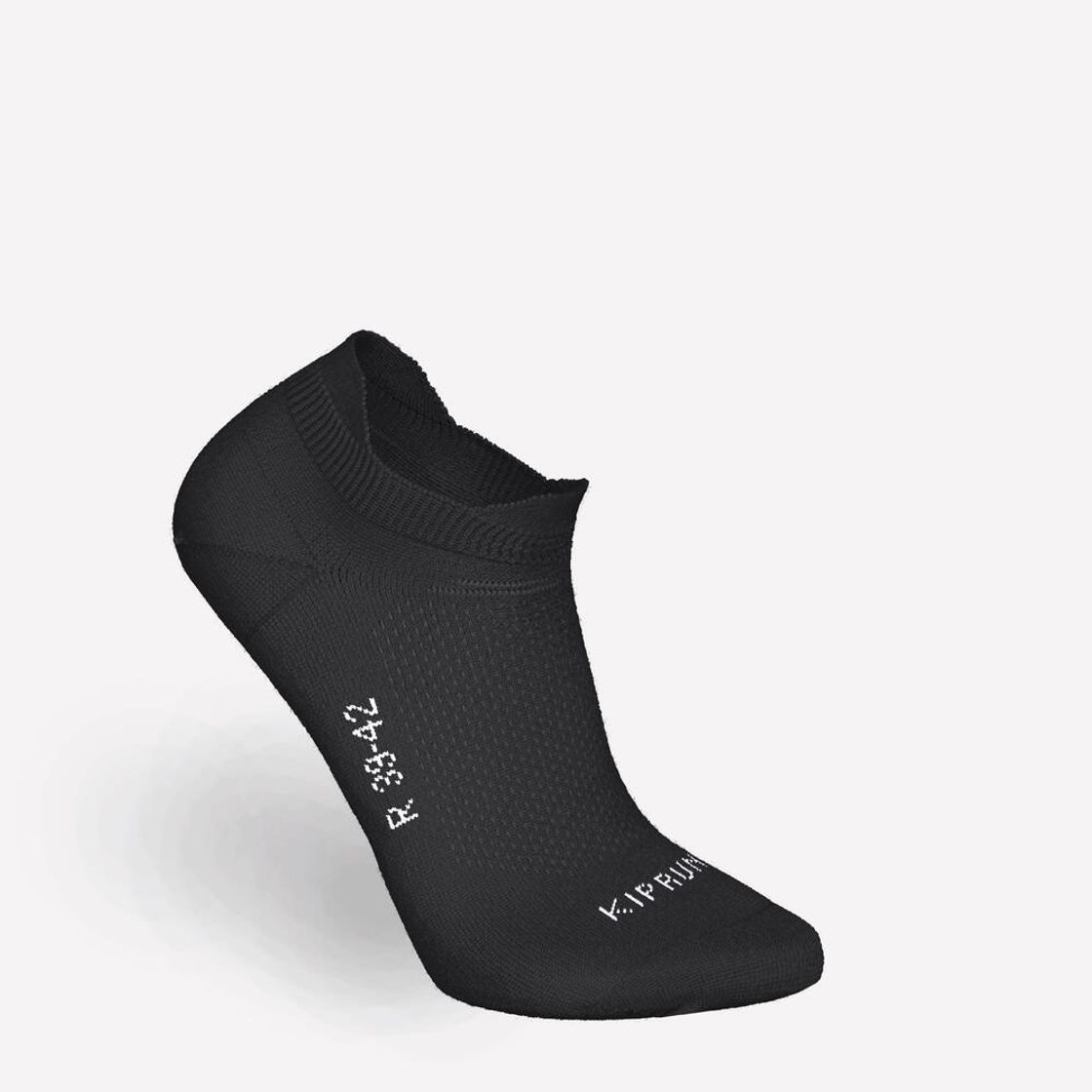 데카트론 러닝 얇은 발목 양말 2켤레 런 500 스모크 블랙(DECATHLON Running Thin Ankle Socks 2 Pairs Run 500 Smoked Black) - 5