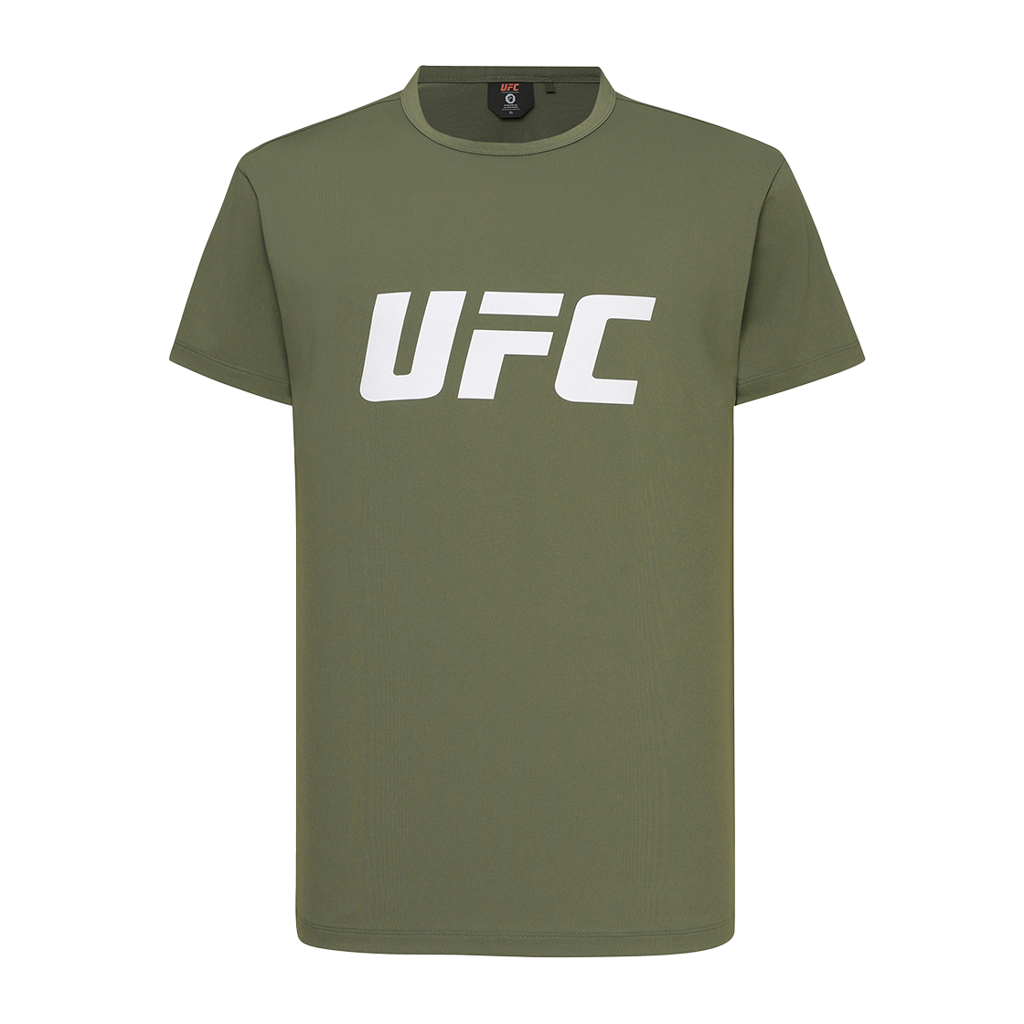 U4SSW2106KH UFC SPORT Tension Big Logo Muscle Fit Short Sleeve Khaki
