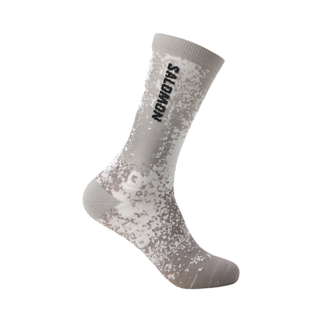 LD0105100 Salomon Pixelate Run Socks Khaki Grey