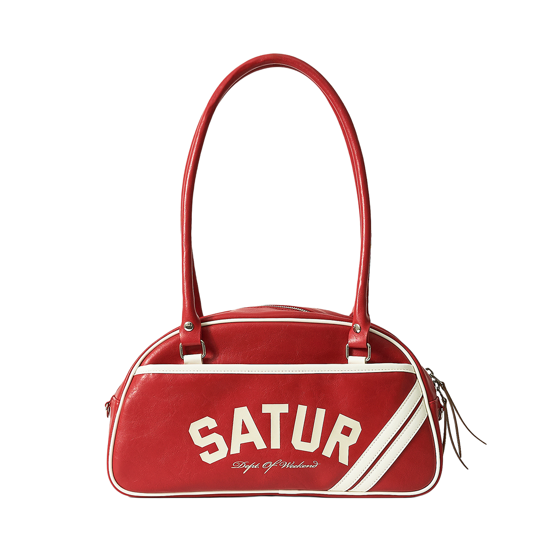 세터 로턴 콘트라스트 볼링 백 레드(SATUR Lawton Contrast Bowling Bag Red)