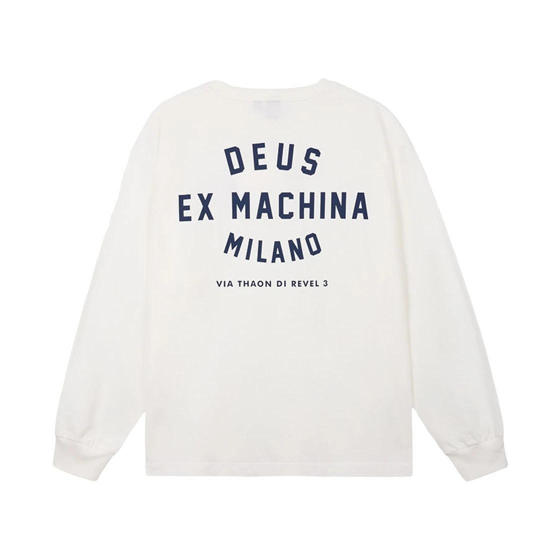 Deus Ex Machina Deus Ex Machina Milano College Address L/S T-Shirt White · S