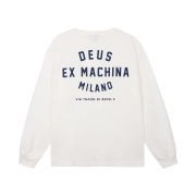 Deus Ex Machina Milano College Address L/S T-Shirt White
