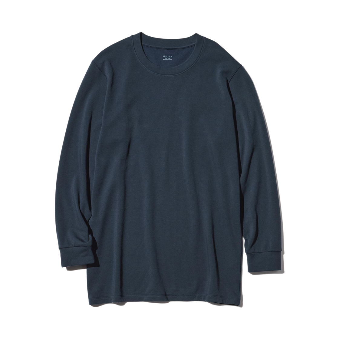 479450-69 Uniqlo Heattech Extra Warm Cotton Crewneck T-Shirt Navy - JP