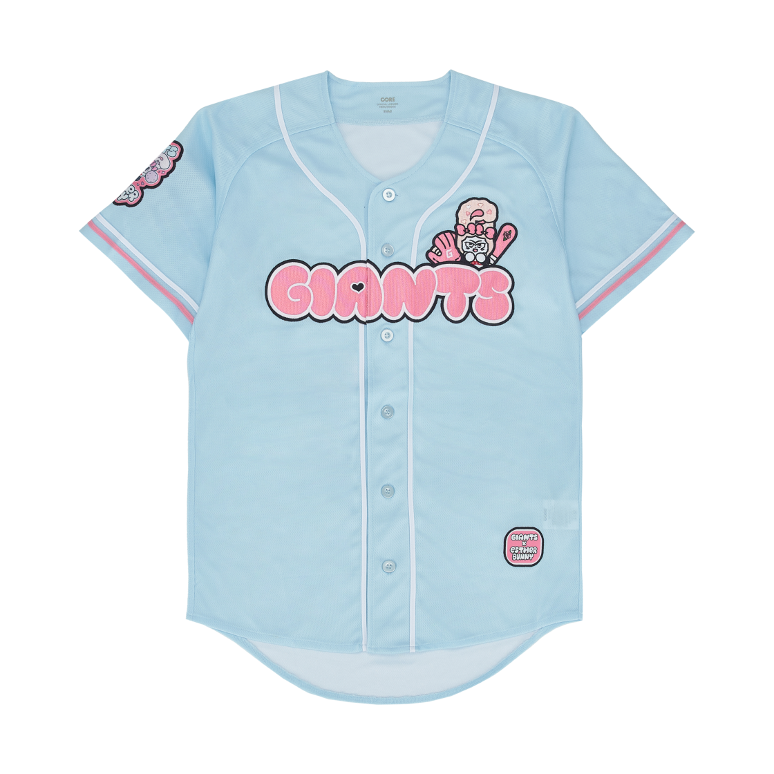 롯데 자이언츠 x 에스더 버니 캐릭터 유니폼 스카이 블루 (논 마킹 버전)(Lotte Giants x Esther Bunny Character Uniform Sky Blue (Non Marking Ver.)) - 1
