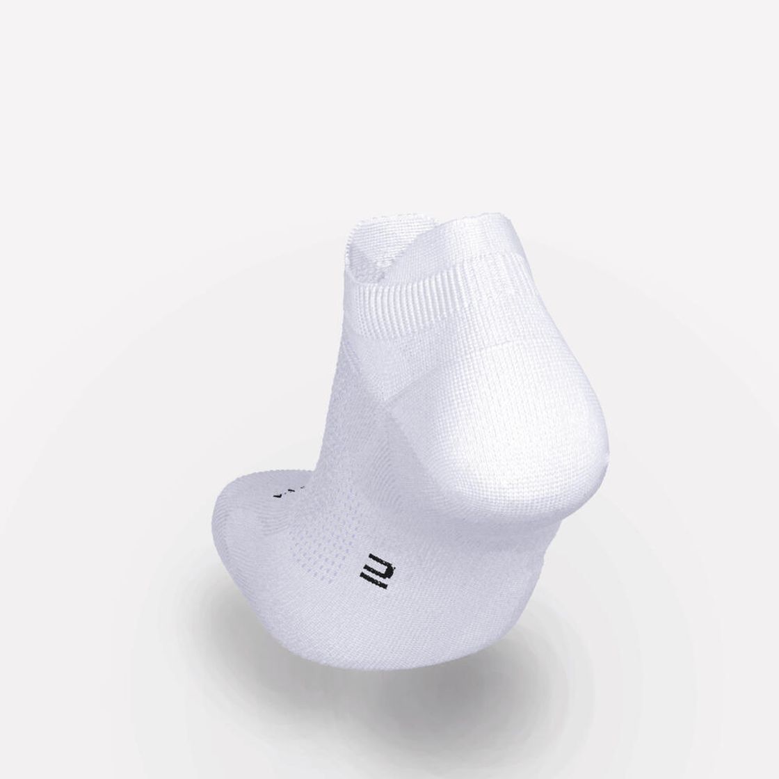 데카트론 러닝 얇은 발목 양말 2켤레 런 500 울트라 화이트(DECATHLON Running Thin Ankle Socks 2 Pairs Run 500 Ultra White) - 4