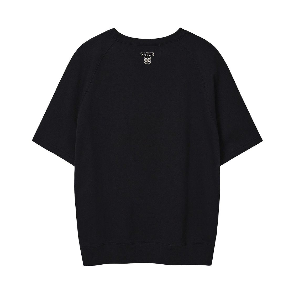 세터 베이직 하프 스웨트셔츠 블랙(SATUR Basic Half Sweatshirt Black) - 2