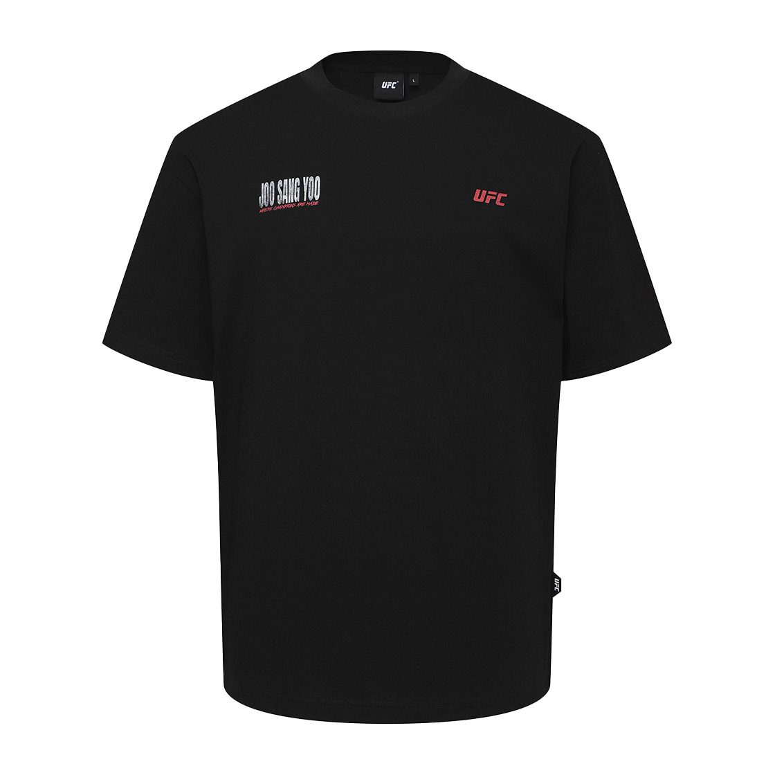 유에프씨 스포츠 유주상 릴렉스핏 반팔 티셔츠 블랙 U2SSX2123BK(UFC SPORT Joosang Yoo Relaxed Fit Short Sleeve Black) - 3