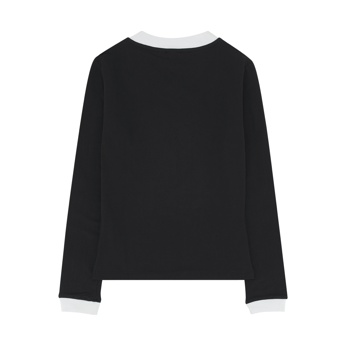 (W) 아디다스 브이넥 롱슬리브 티셔츠 블랙 - KR 사이즈((W) Adidas V-Neck Long Sleeve T-Shirt Black - KR Sizing) - 2