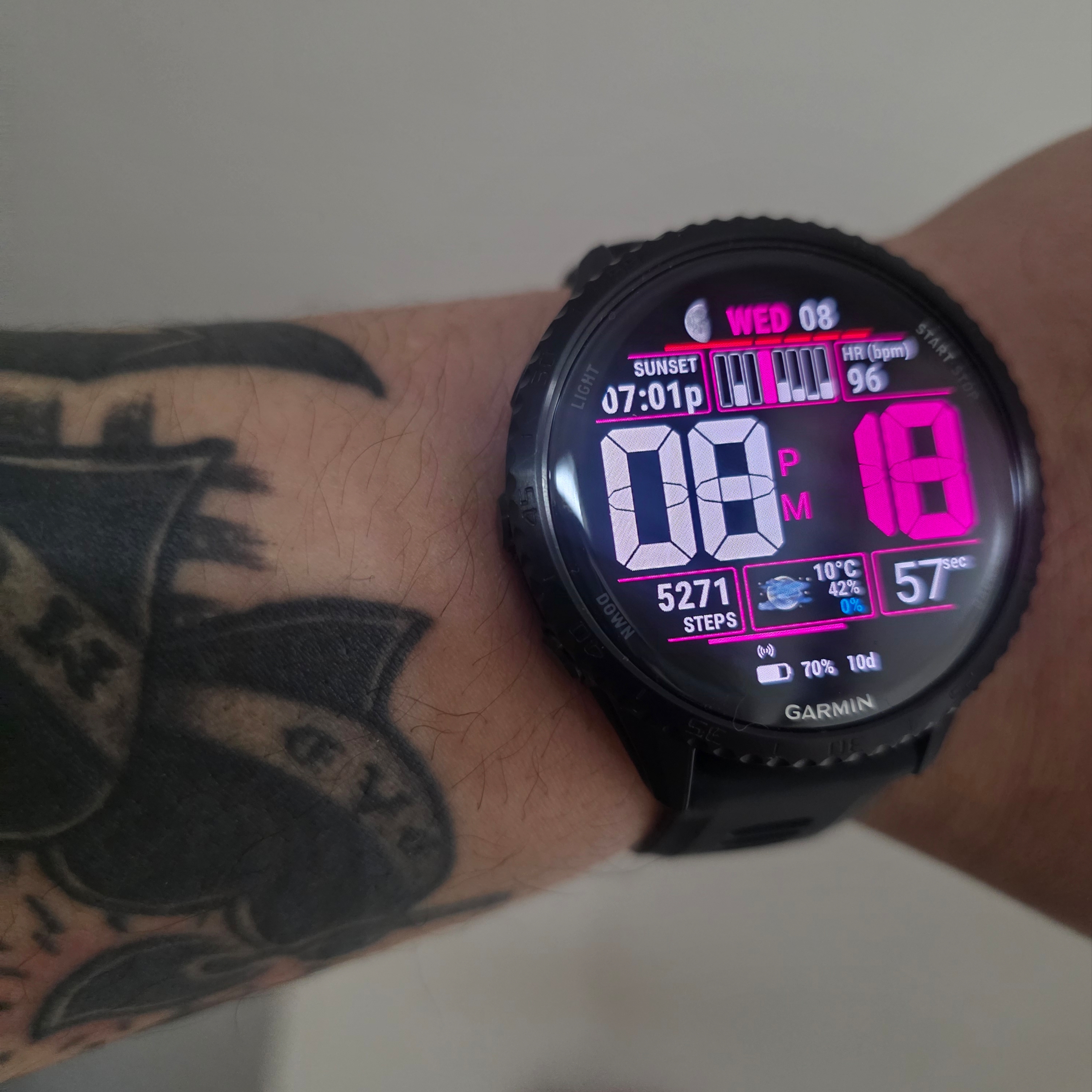 [10% 적립] Garmin Forerunner 970 GPS Black 착용 스타일