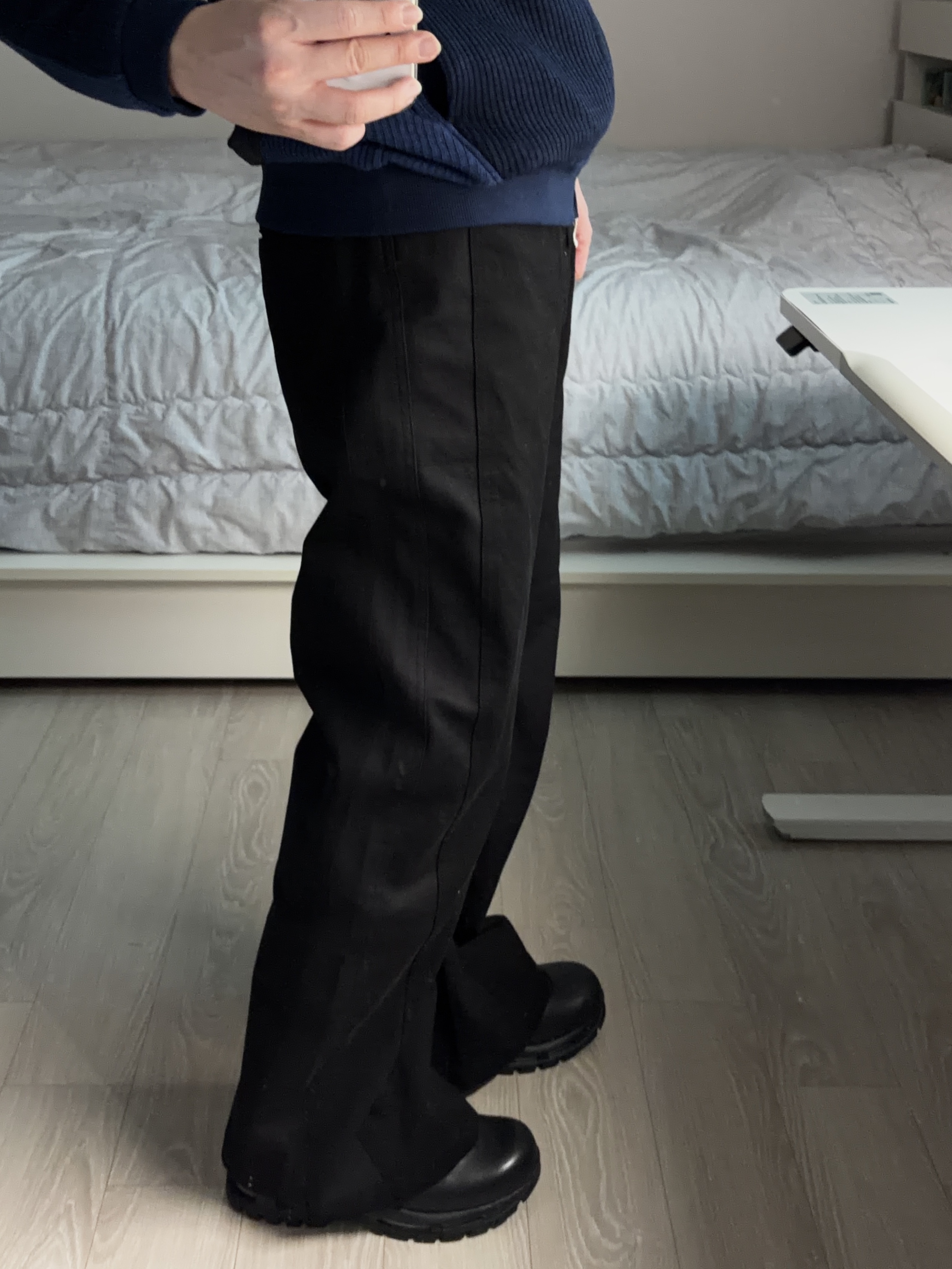 Xlim EP.9 03 Trousers Black, Nike Air Max Goadome Low Black Anthracite 착용 스타일