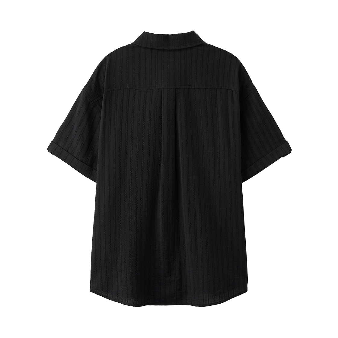 세터 롤업 하프 셔츠 블랙(SATUR Roll Up Half Shirt Black) - 2